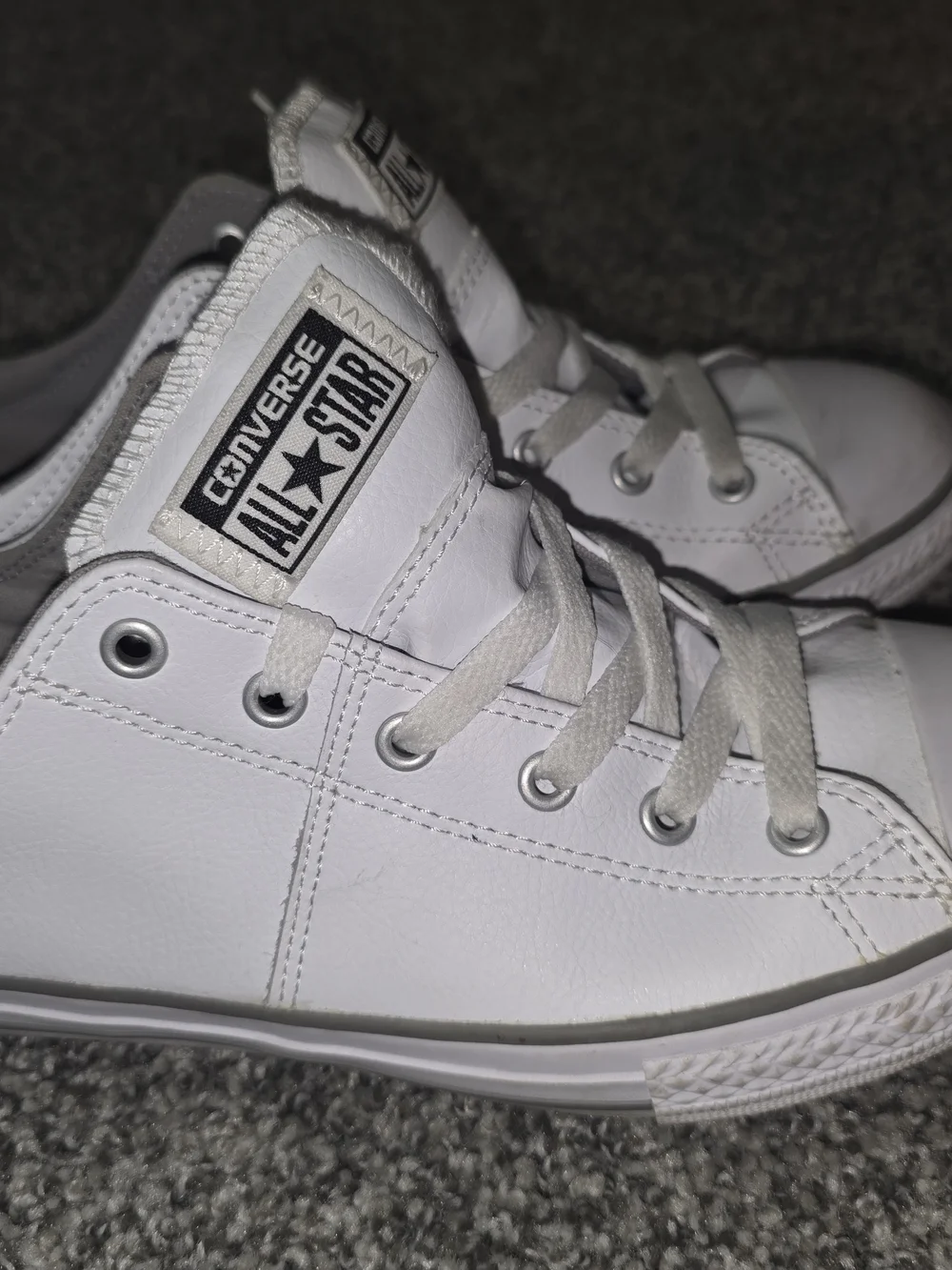Converse Kids White Gray Sneakers